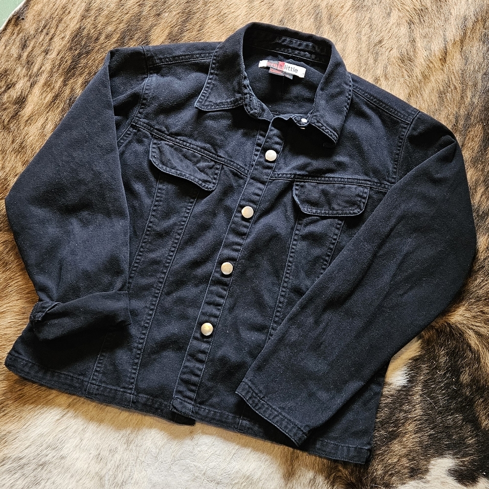 Black Live A Little denim jacket
